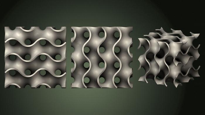 نموذج ثلاثي الأبعاد لآلة CNC الأشكال الهندسية 